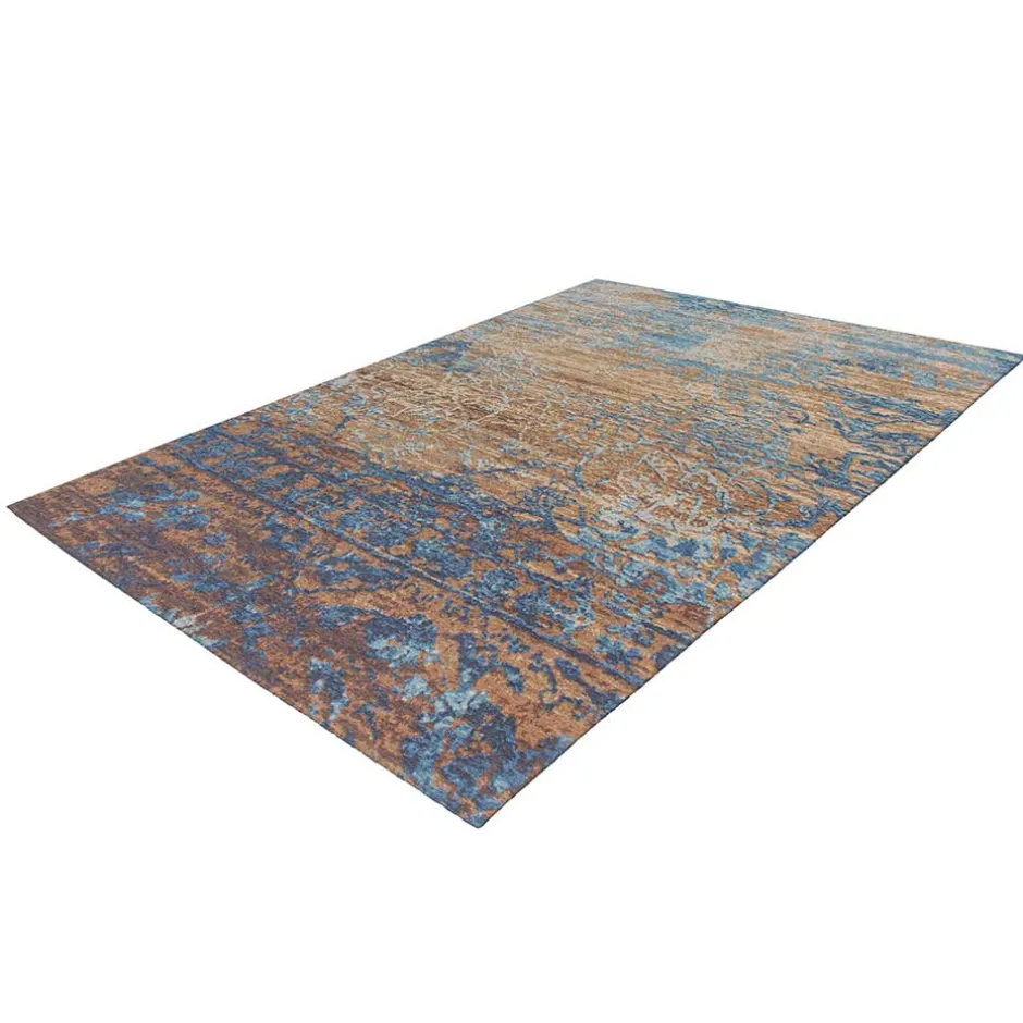 Ausgefallener Teppich in Blau und Beige - Cosenza^Wohnen Online