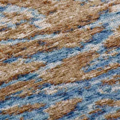 Ausgefallener Teppich in Blau und Beige - Cosenza^Wohnen Online