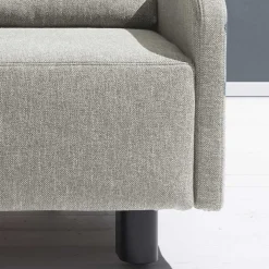 Wohnen Ausklappbare Stoffcouch in Beige - Bondio