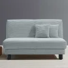 Ausklappbares Sofa aus Cord in Hellblau - Rachel^Wohnen Online
