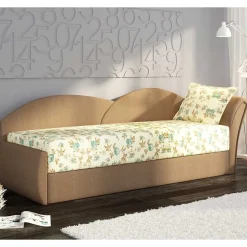 Ausziehbare Recamiere mit mehrfarbigem Blumenmuster - Laci^Wohnen Sale