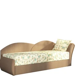 Ausziehbare Recamiere mit mehrfarbigem Blumenmuster - Laci^Wohnen Sale