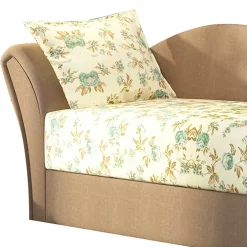 Ausziehbare Recamiere mit mehrfarbigem Blumenmuster - Laci^Wohnen Sale