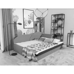 Ausziehbare Recamiere mit mehrfarbigem Blumenmuster - Laci^Wohnen Sale