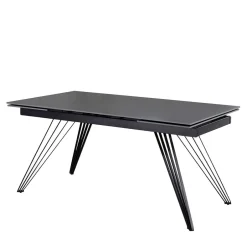 Ausziehbarer Esstisch in Dunkelgrau Keramik - Filios^Wohnen Best