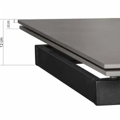 Ausziehbarer Esstisch in Dunkelgrau Keramik - Filios^Wohnen Best