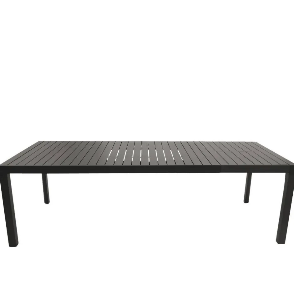Wohnen Ausziehbarer Gartentisch in Anthrazit - Taba