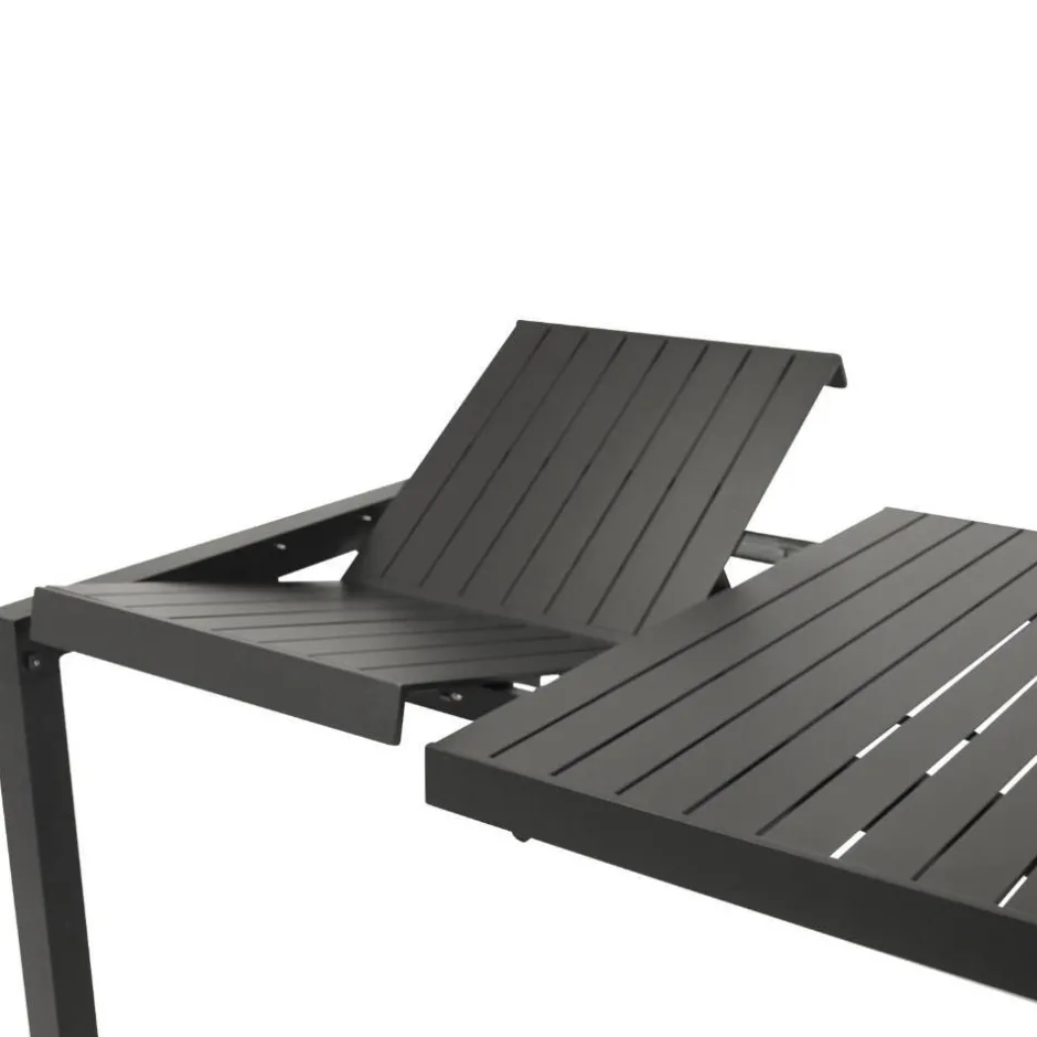 Wohnen Ausziehbarer Gartentisch in Anthrazit - Taba