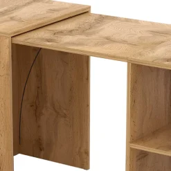 Wohnen Ausziehbarer Schreibtisch in Wildeiche Optik - Latrina