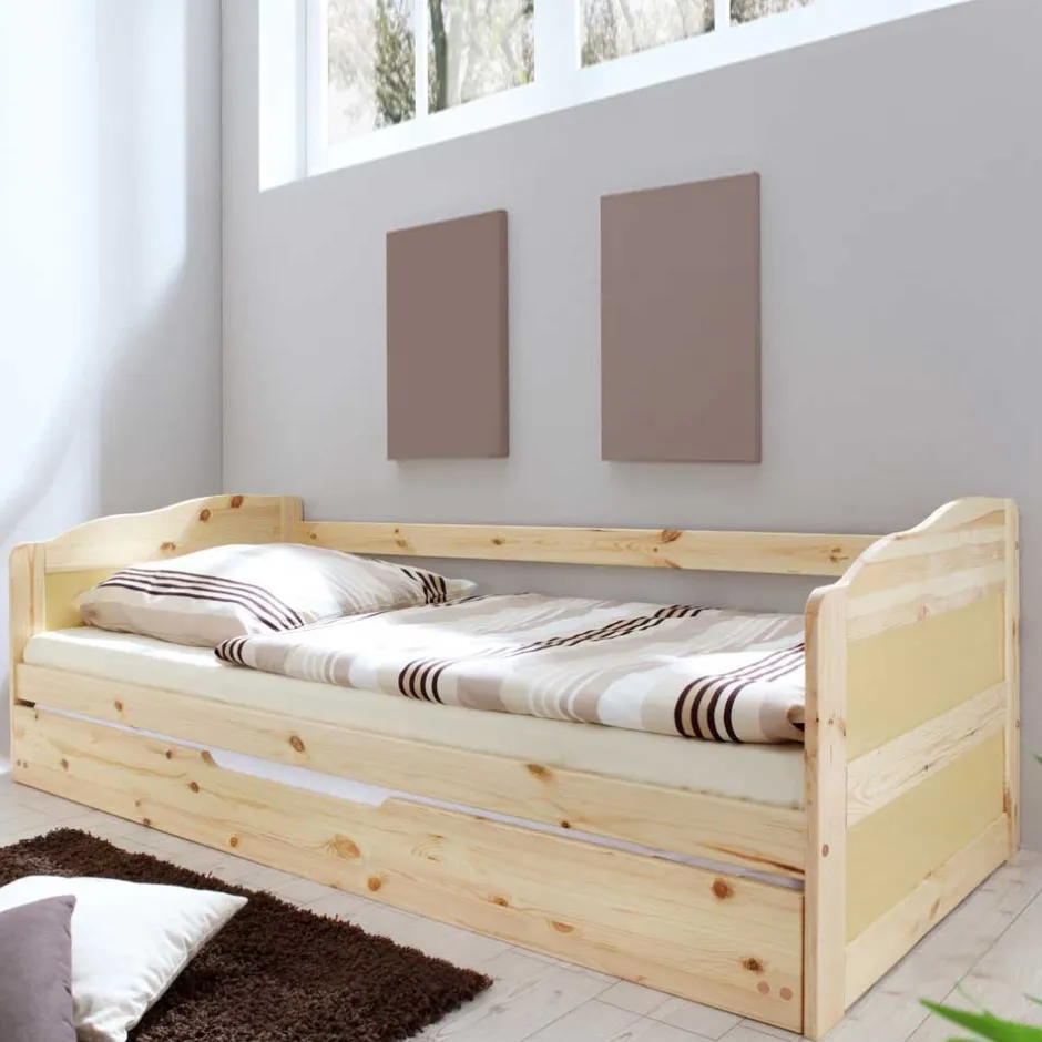 Wohnen Ausziehbett Tropinica aus Kiefer Massivholz