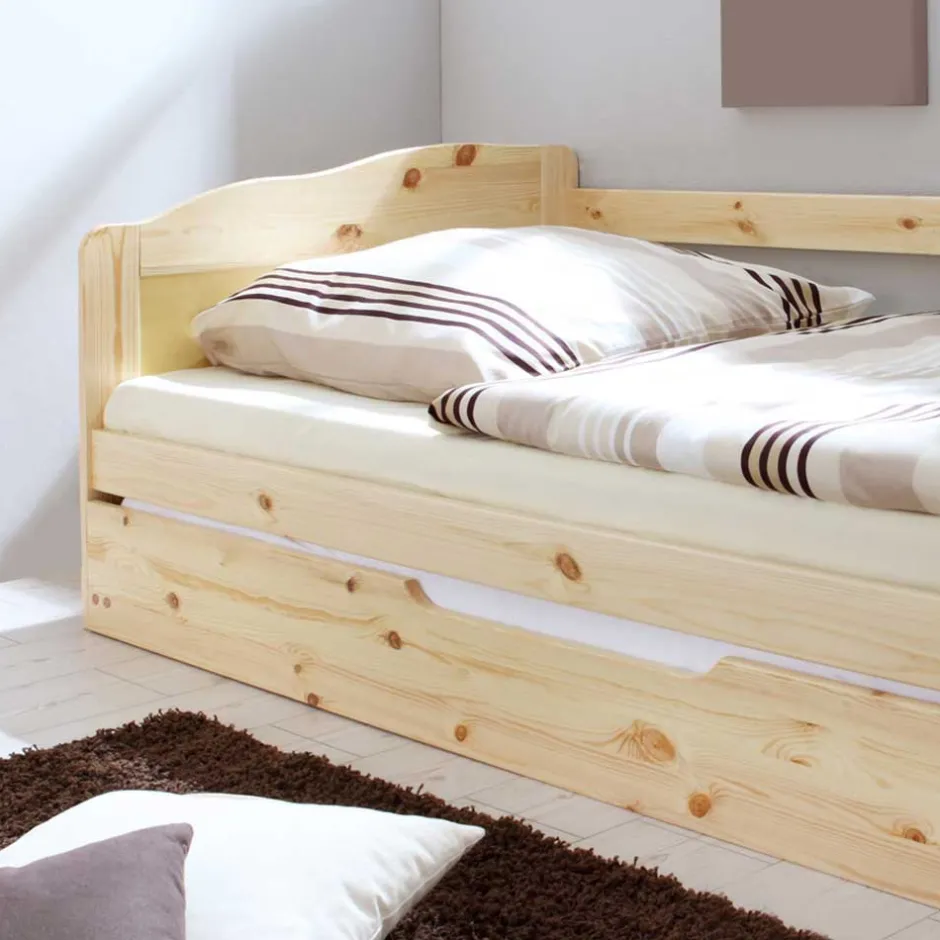 Wohnen Ausziehbett Tropinica aus Kiefer Massivholz