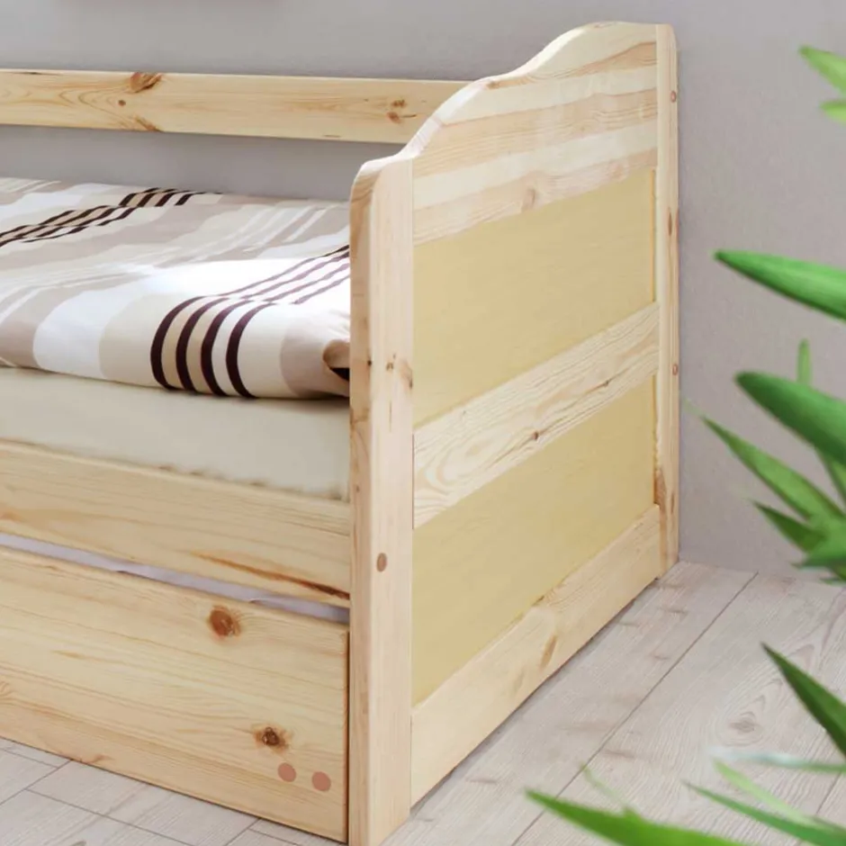 Wohnen Ausziehbett Tropinica aus Kiefer Massivholz