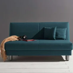 Ausziehsofa in Petrol Flachgewebe - Laberto^Wohnen Hot