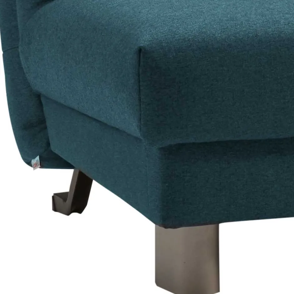 Ausziehsofa in Petrol Flachgewebe - Laberto^Wohnen Hot