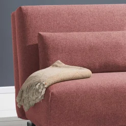 Ausziehsofa in Rosa Webstoff - Pirlo^Wohnen New