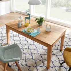 Wohnen Ausziehtisch aus massiver Wildeiche geölt - Flo