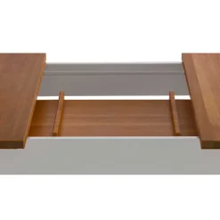 Wohnen Ausziehtisch in Weiß und Honig - Kinsale