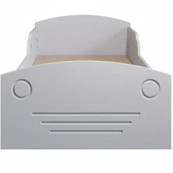 Autobett mit Bettkasten in Weiß und Kiefer - Vision^Wohnen Online