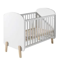Kinder Wohnen Babybett & Wickelkommode & Kleiderschrank - Mauricia (dreiteilig)
