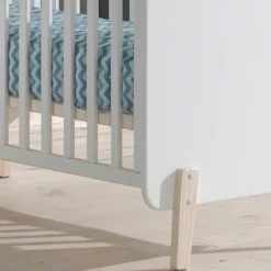 Kinder Wohnen Babybett & Wickelkommode & Kleiderschrank - Mauricia (dreiteilig)