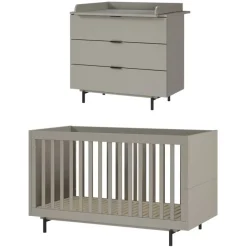 Babybett und Wickelkommode im Set - Suzanas (zweiteilig)^Wohnen Best