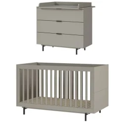 Babybett und Wickelkommode im Set - Suzanas (zweiteilig)^Wohnen Best