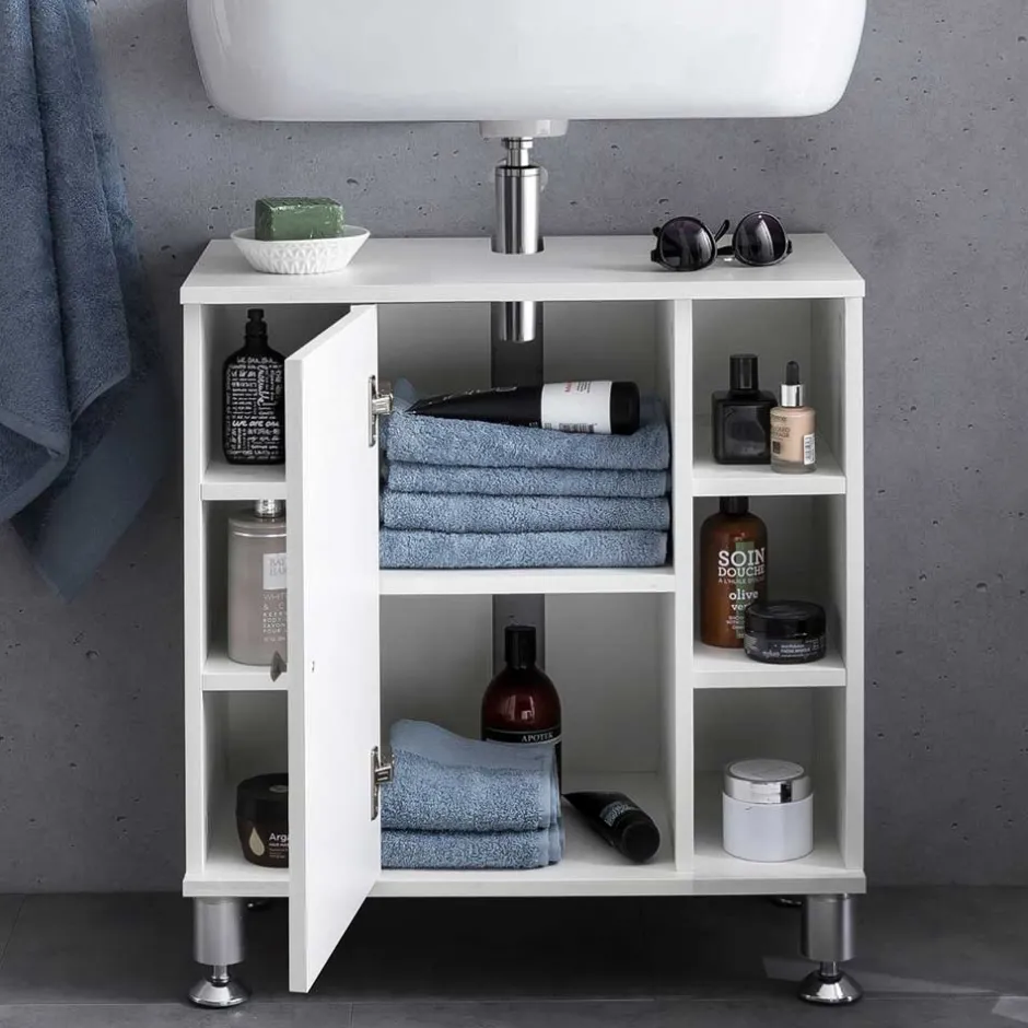 Wohnen Bad Becken Unterschrank mit 6 Fächern - Duffy