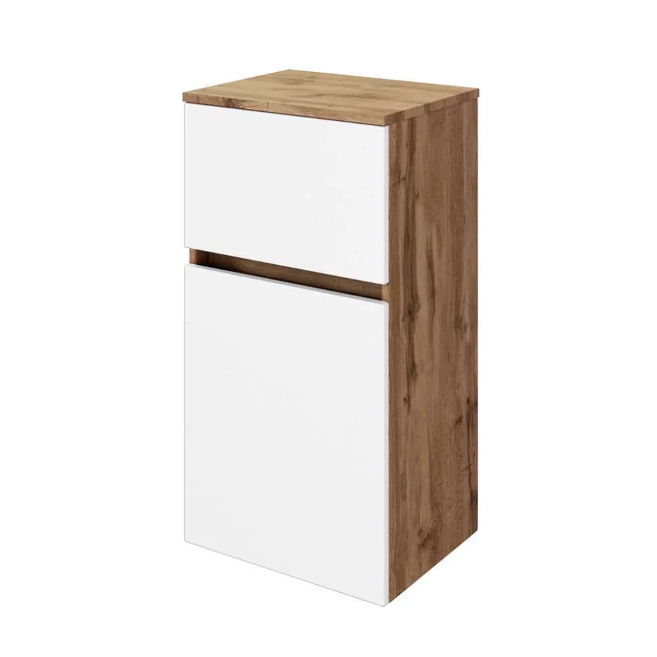 Wohnen Bad Einrichtung Möbel in Weiß & Wildeiche - Neuvana (vierteilig)