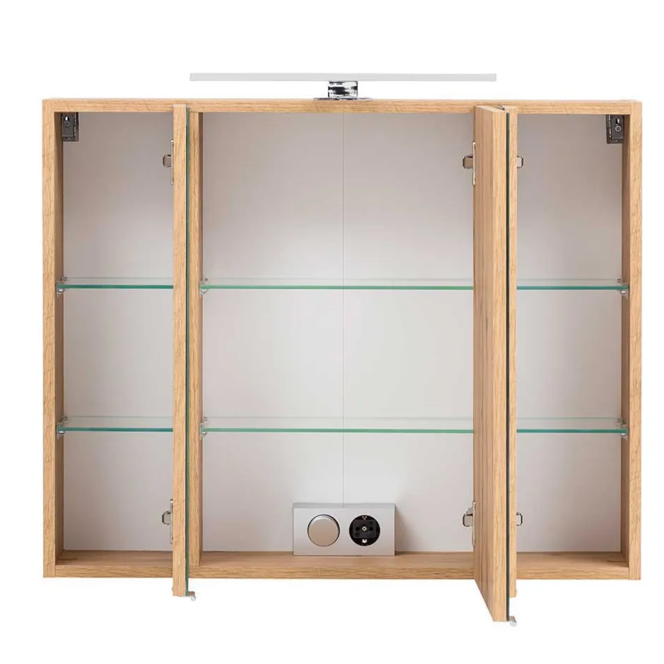 Wohnen Bad Einrichtung Möbel in Weiß & Wildeiche - Neuvana (vierteilig)