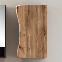 Wohnen Bad Hängeschrank in Baumkante Wildeiche Optik - Breznia