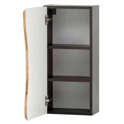 Wohnen Bad Hängeschrank in Baumkante Wildeiche Optik - Breznia