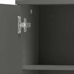 Bad Hängeschrank in Hochglanz Grau - Ulivia^Wohnen Sale