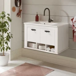 Wohnen Bad Hänge-Waschtisch im Country Style - Doules