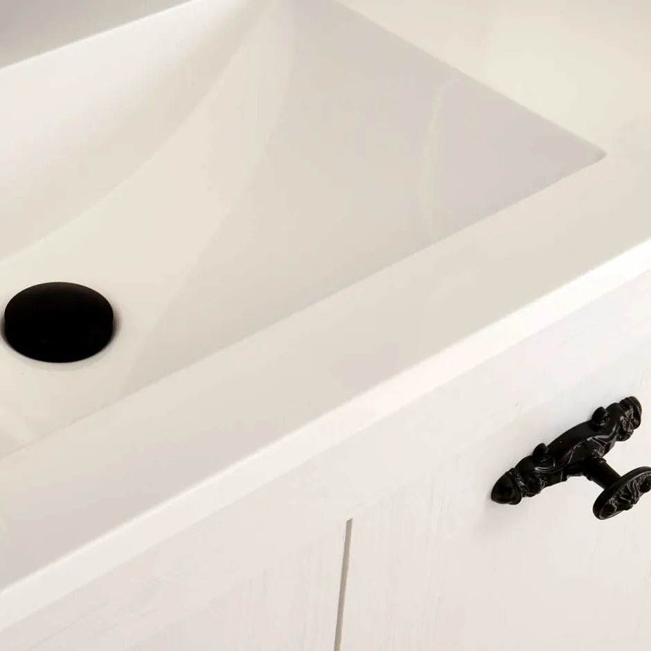 Wohnen Bad Hänge-Waschtisch im Country Style - Doules