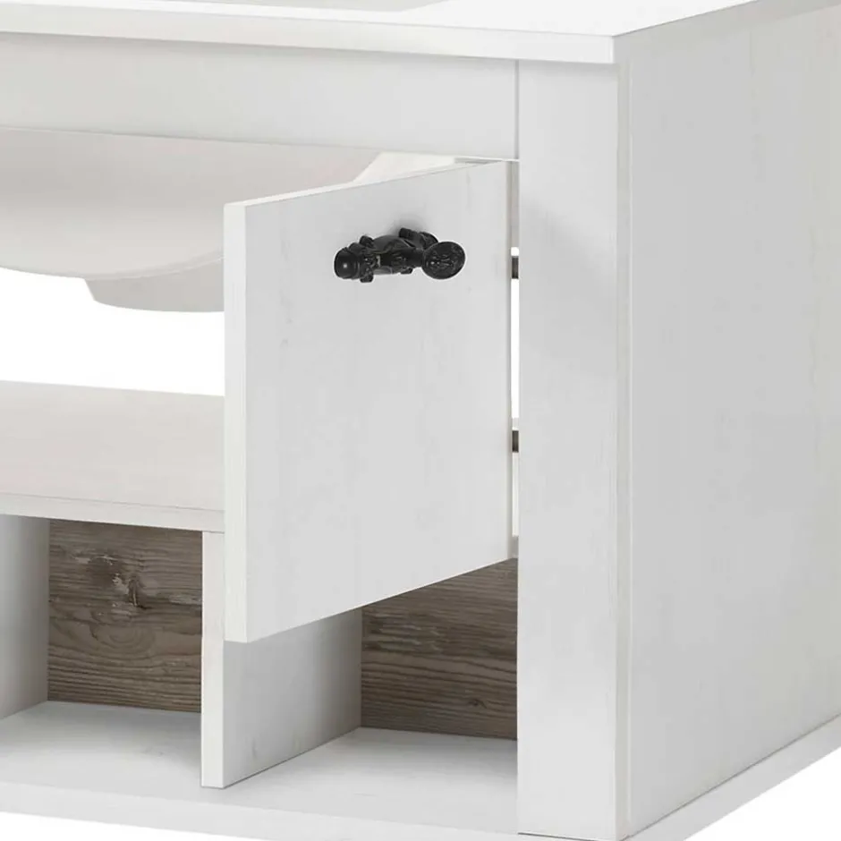 Wohnen Bad Hänge-Waschtisch im Country Style - Doules