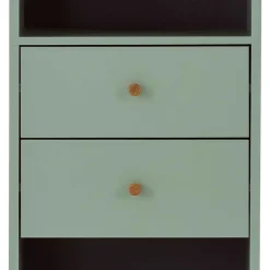 Wohnen Bad Hochschrank in Graugrün & Eiche - Vereny