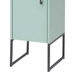 Wohnen Bad Hochschrank in Mint Grün & Anthrazit - Esdrus