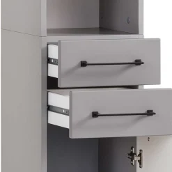 Bad Hochschrank in Platingrau - Benja^Wohnen Online