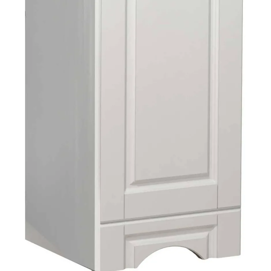 Bad Hochschrank in Weiß - 35x180x32 cm - Akira^Wohnen Discount