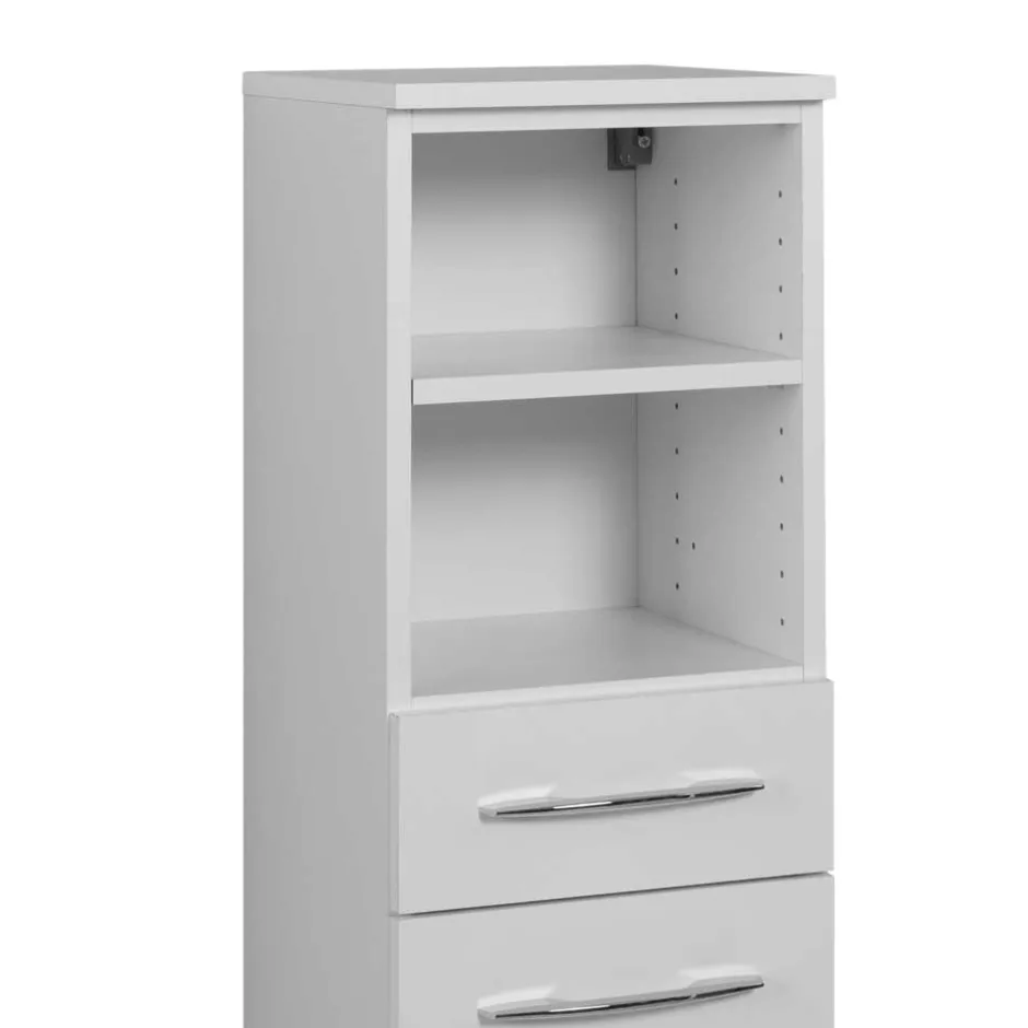 Wohnen Bad Hochschrank Lartemo in Weiß