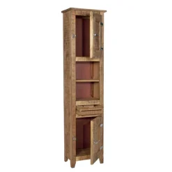 Bad Hochschrank Suennas aus Mangobaum Massivholz^Wohnen Hot