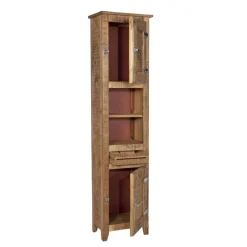 Bad Hochschrank Suennas aus Mangobaum Massivholz^Wohnen Hot