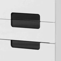 Wohnen Bad Hochschrank Tymos in Hochglanz Weiß