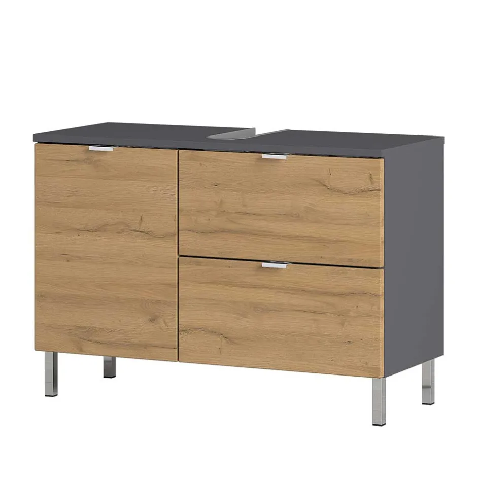 Wohnen Bad Kombination Möbel zweifarbig - Tanjura (dreiteilig)