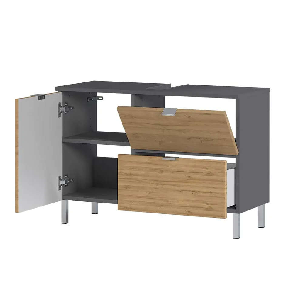 Wohnen Bad Kombination Möbel zweifarbig - Tanjura (dreiteilig)