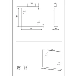 Wohnen Bad Kombination Möbel zweifarbig - Tanjura (dreiteilig)