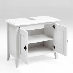 Wohnen Bad Landhaus Unterbeckenschrank in Weiß - Satumare