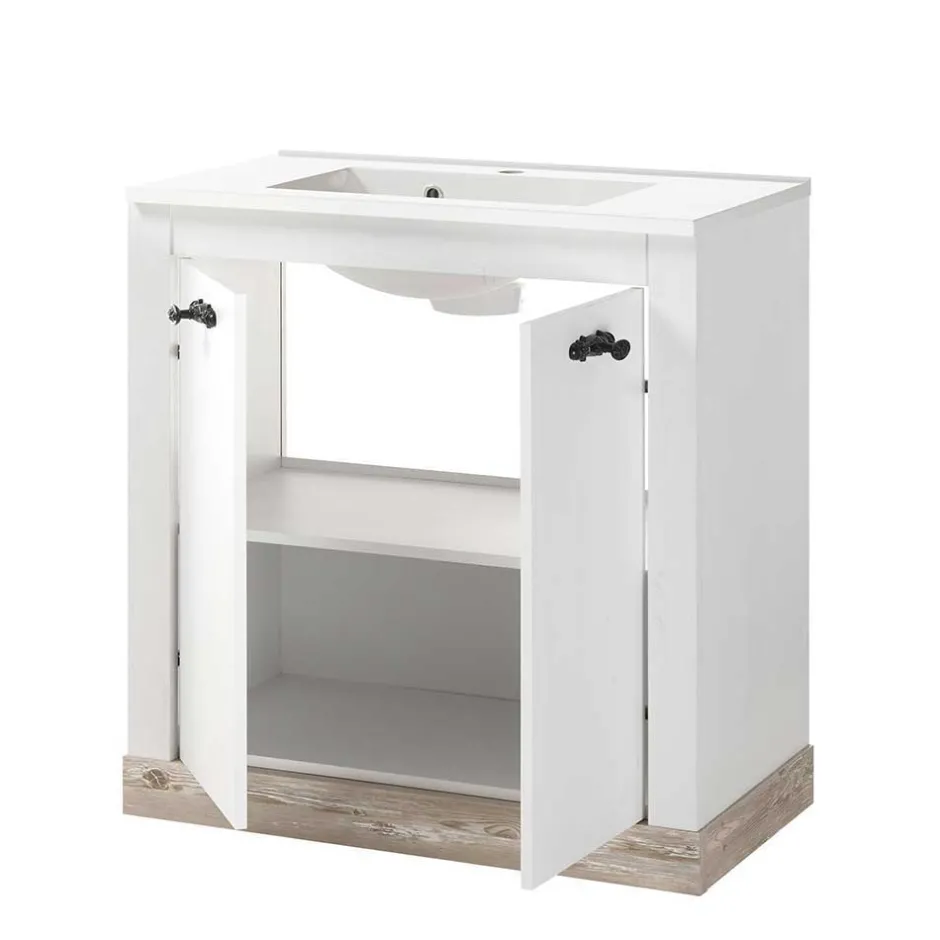 Wohnen Bad Landhausmöbel Set - Doules (fünfteilig)