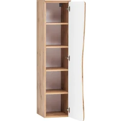 Wohnen Bad Möbelset mit Baumkante Dekor - Tofias (dreiteilig)