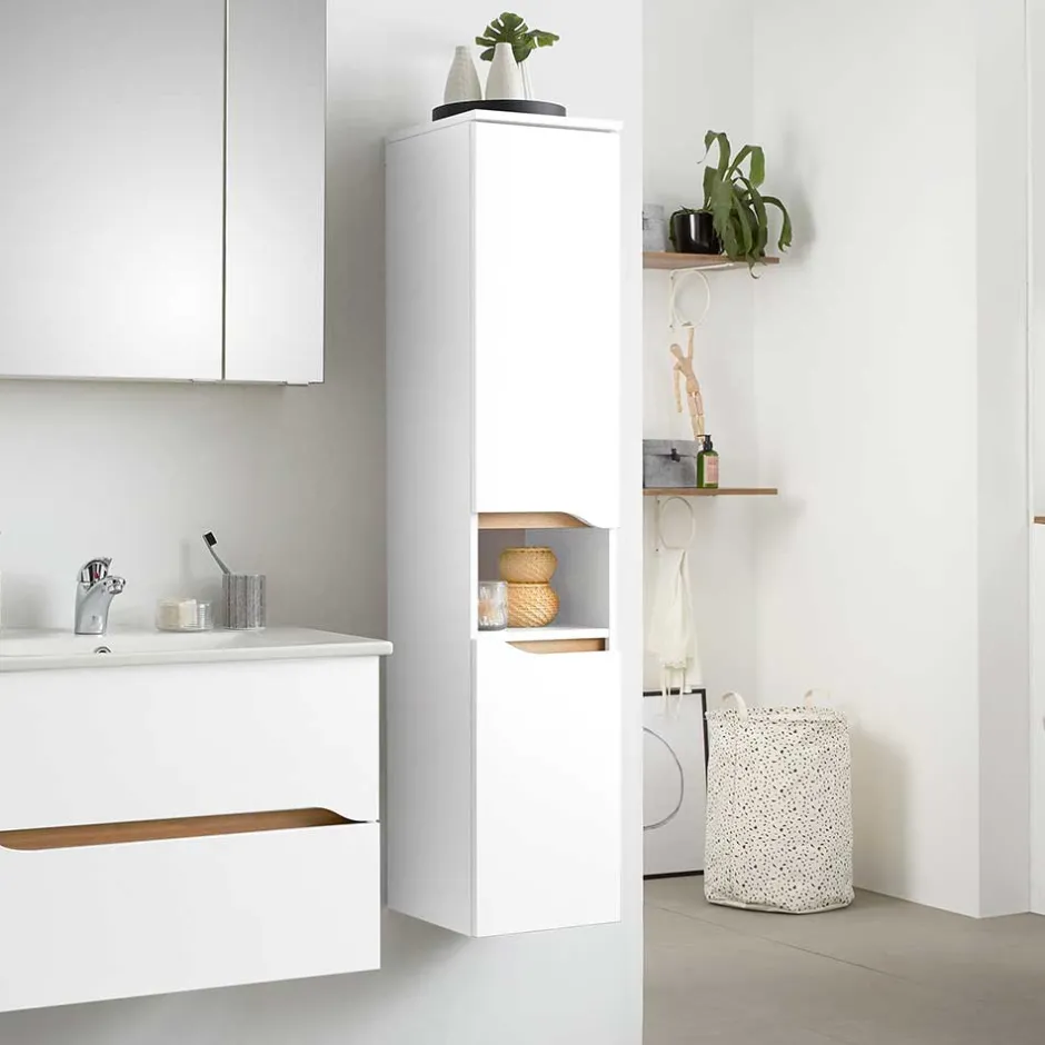 Wohnen Bad Midi-Schrank 141 cm hoch - Zenata